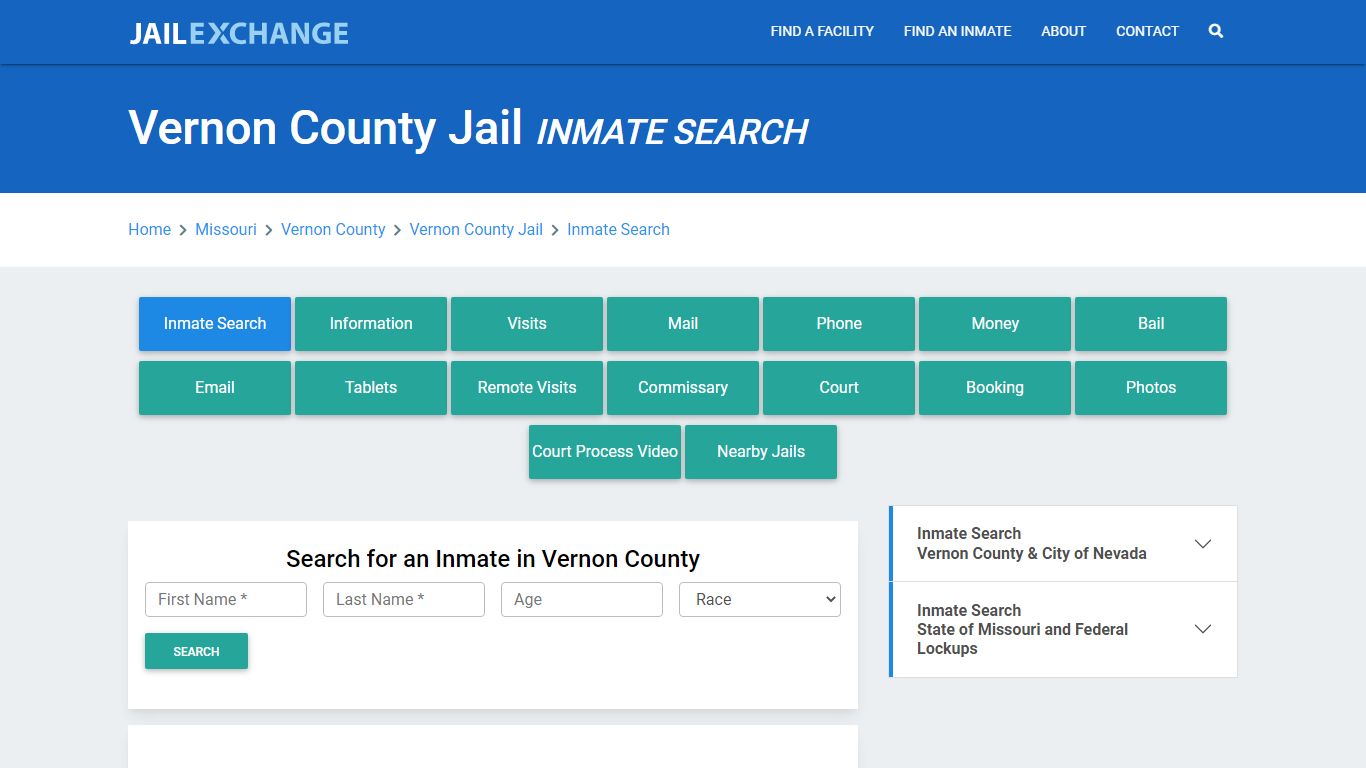 Vernon County Jail, MO Inmate Search: Roster & Mugshots