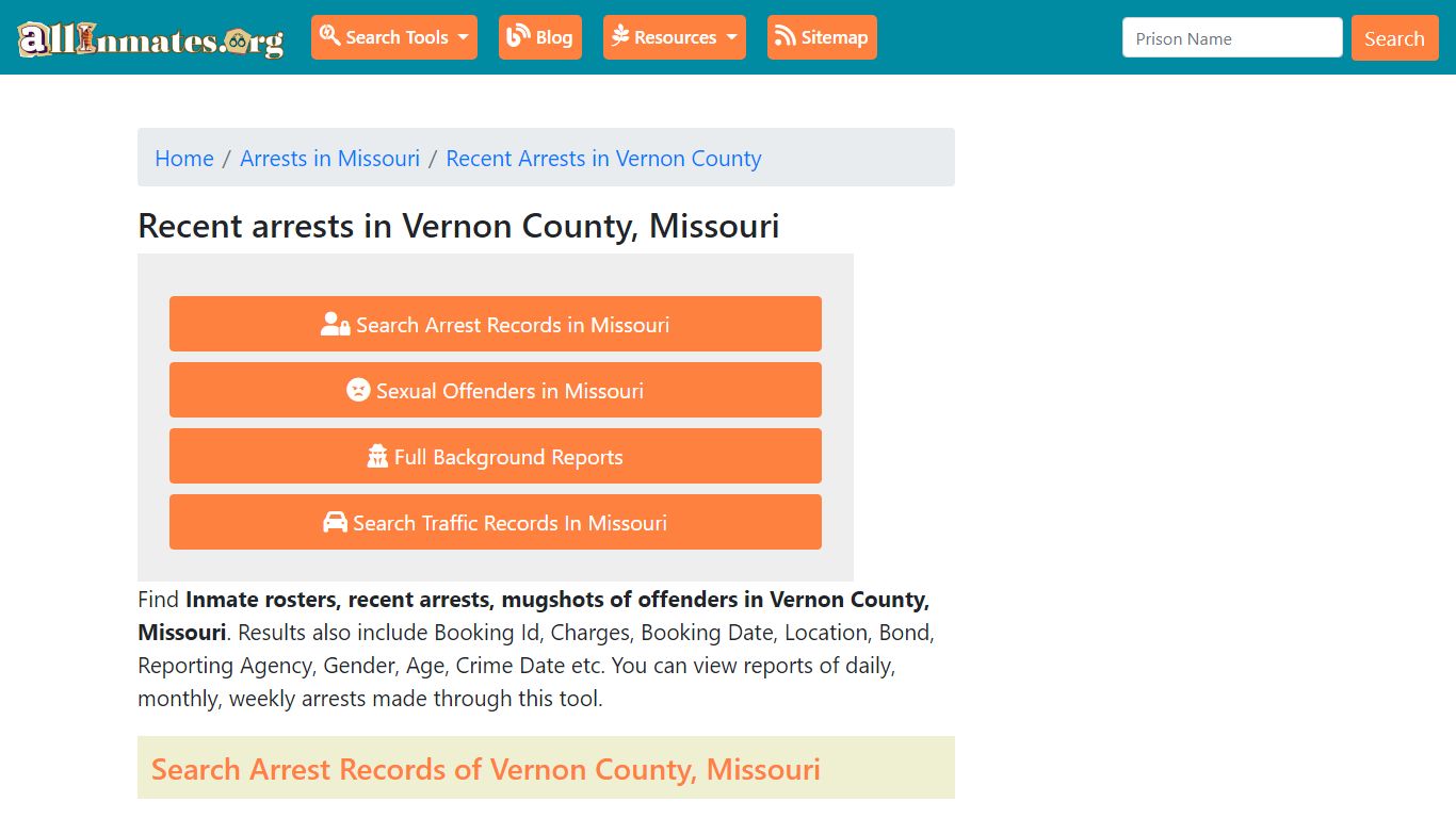 Recent arrests in Vernon County, Missouri | Mugshots, Rosters, Inmates ...